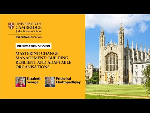 Information session on Cambridge Judge’s Mastering Change Management program