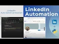 LinkedIn Auto Send Connection LinkedIn Auto Invite LinkedIn Automation - Python DataKund