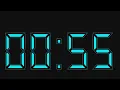 55 second timer with alarm sound at the end 55 second countdown