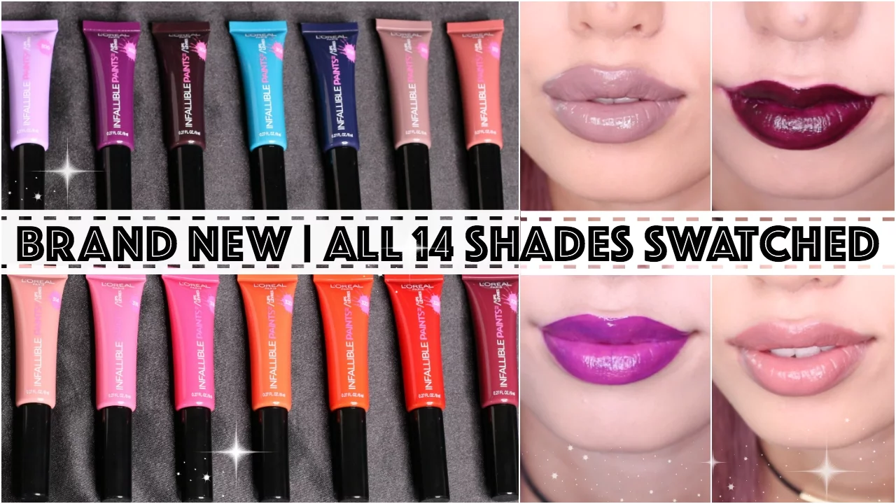 L'Oreal Infallible Lip Paints Review + Lip Swatches | Beauty with Emily Fox