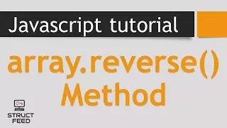 Reverse Method in JavaScript Arrays