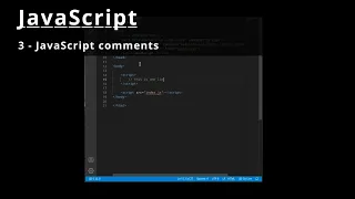 JavaScript 3 JavaScript comments