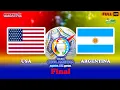PES 2021 - USA vs ARGENTINA - Copa America Final 2021 - Gameplay PC