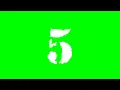5 Second Timer Army Font Etc Beep Green Screen