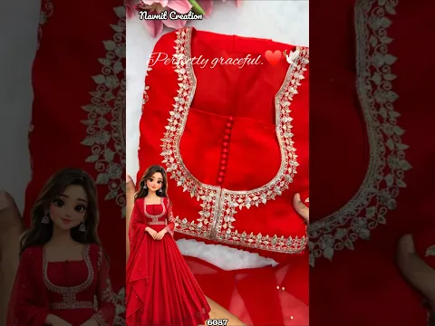 Diwali Outfit✨ Red Anarkali Dress l Anarkali Dress Designs l Anarkali for Wedding #shorts #anarkali