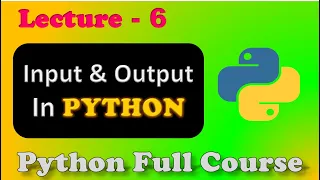 Python Full Course Python Lecture 6