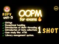 OOPM unit 5 one shot Strings Multi-threading ATM Library management