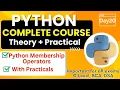 Python Membership Operators In and In Not OP Python Complete Course for Beginners - Day20