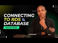How to connect to SQL Server RDS database