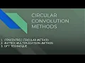 CIRCULAR CONVOLUTION METHODS