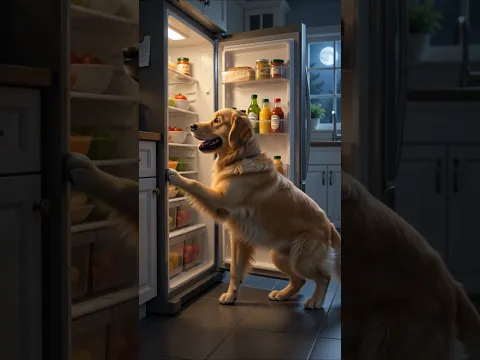 Ollie's Midnight Snack Goes WRONG! π€£π³π₯#funny #dog #food #3danimation #viral