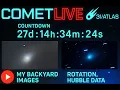 LIVE: Comet 3I ATLAS — ROTATION Revealed! Hubble vs Backyard | 27-Day Countdown