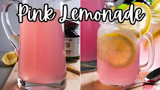 DELICIOUS PINK LEMONADE How To Make A Pink Lemonade 