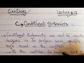 Conditional Statements in C