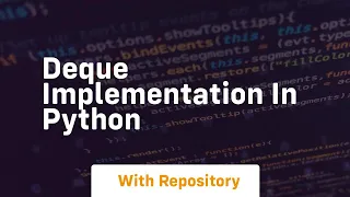deque implementation in python