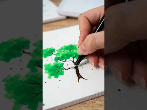 You Won't Believe How Easy This Tree Is! How to draw a tree is simple!  #art #ideas #drawing