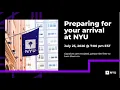 Preparing for Your Arrival Fall 2026