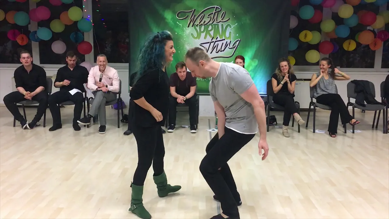 Attila Partos and Karin Kakun - 3rd place All-Stars J&J - Westie Spring Thing 2019