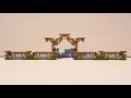 Minecraft How to Build a Base Wall Fence Design with Gate Tutorial