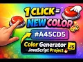 Change Background Color in 1 Click HTML CSS JavaScript
