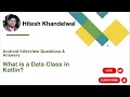 What is a Data Class in Kotlin Explained with Real Examples