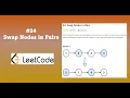 Swap Nodes in Pairs Linked List Python LeetCode 24