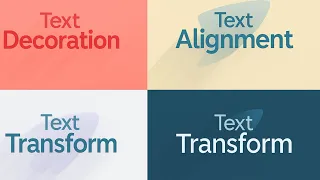 CSS Text Properties Explained color align decoration transform indent Std 7 TechTuitionsByRohit