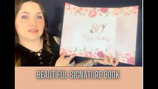 80th Birt ay Signature Board