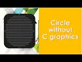 Circle without using Graphics file in C Pattern in C