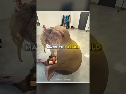 She Called Him a Big Potato 🦭🥔 #shorts #walrus #potato