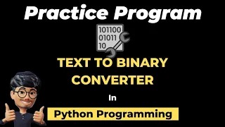 Coding a Text To Binary Converter in Python ASMR Programming - No Talking