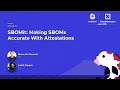 SBOMit Making SBOMs Accurate With Attestations - Marco De Vincenzi Justin Cappos NYU