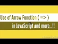What is the use of Arrow function in JavaScript Arrow vs Normal functions