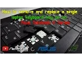 How to remove and replace a single laptop keyboard key Asus Notebook K Series