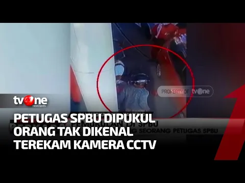 Terekam CCTV, Pria Pukuli Petugas SPBU Hingga Jatuh