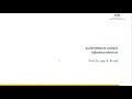 Social Network Analysis - Working with Adjacency Matrices