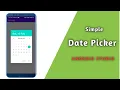 Add Date Picker in Android Simple Date Picker in Android Studio SR CodeX