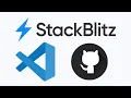 How to run VS CODE and StackBlitz in sync with GitHub