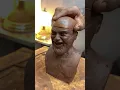 Prepairing sculpture for firing process.#art #sculpture #artist #murtimaking #faceportrait #statues