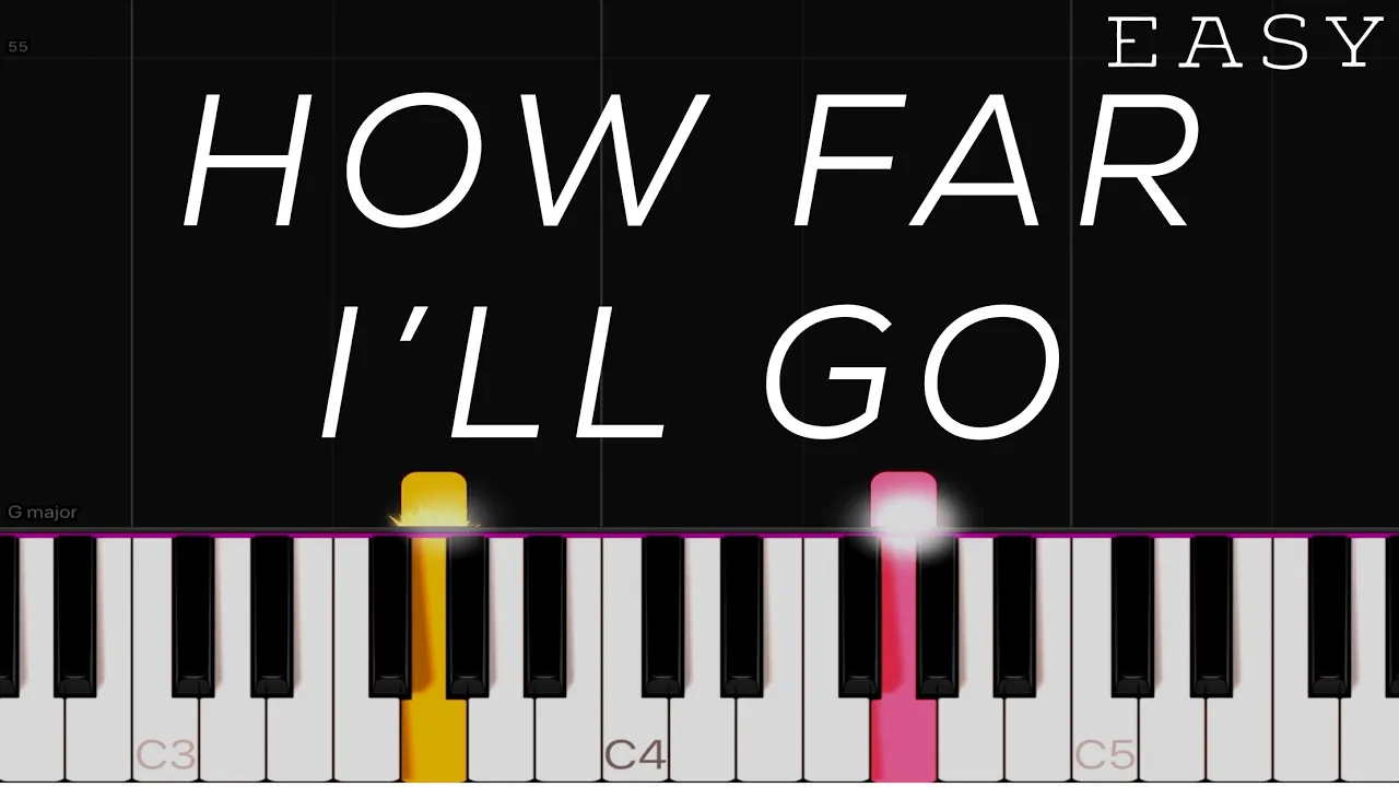 Moana - How Far I'll Go | EASY Piano Tutorial