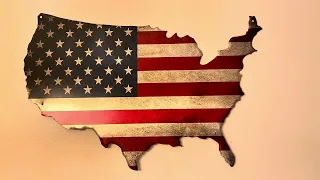 Rogue River Tactical USA American Flag Tin Sign 14x8in Review