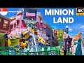 World s NEWEST Minion Land FULL Tour of ALL Rides Attractions Universal Studios Singapore 4K