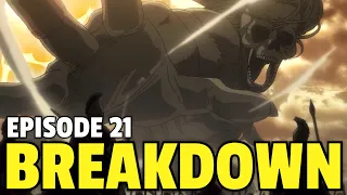 the rumbling erens new founding titan explained attack on titan season 4 episode 21