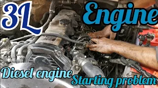 How to diesel engine starting problem Toyota 3L engine