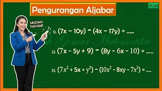 Pengurangan Aljabar #aljabar