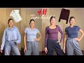 H M Shopping Try On Haul Fall T-shirt Tops H M latest collection Deepika Dumrey