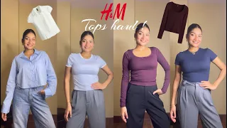 H M Shopping Try On Haul Fall T-shirt Tops H M latest collection Deepika Dumrey