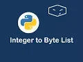 integer to byte list in python