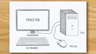 How to Draw a Computer Step by Step