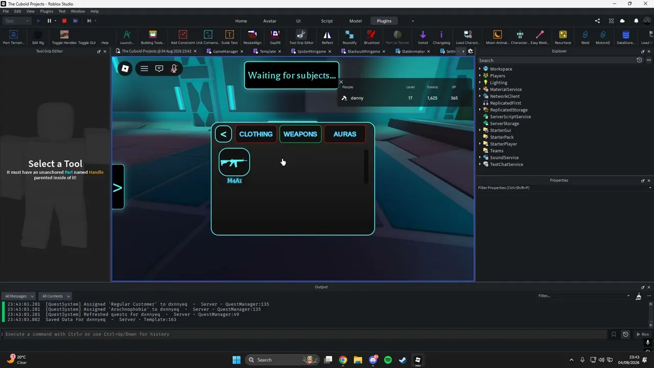 AFK + Shop System